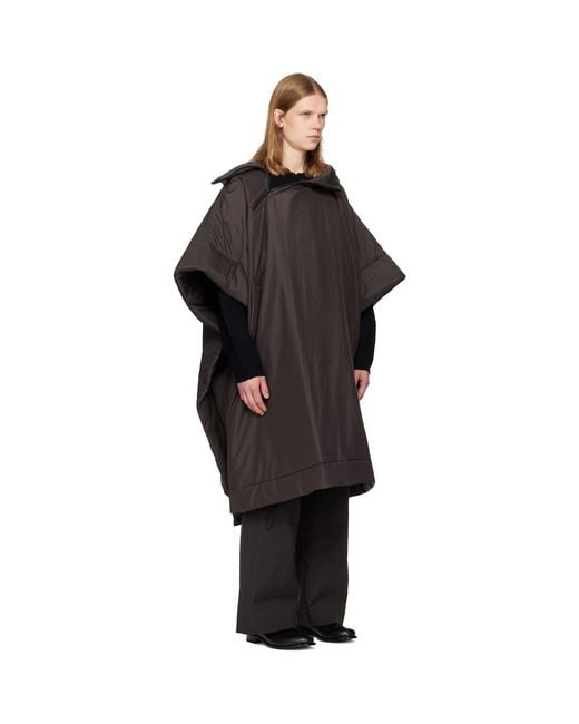 Homme Plissé Issey Miyake Black Duvet Coat for men