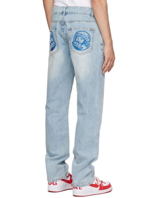 BBCICECREAM Blue Cursive Jeans for men