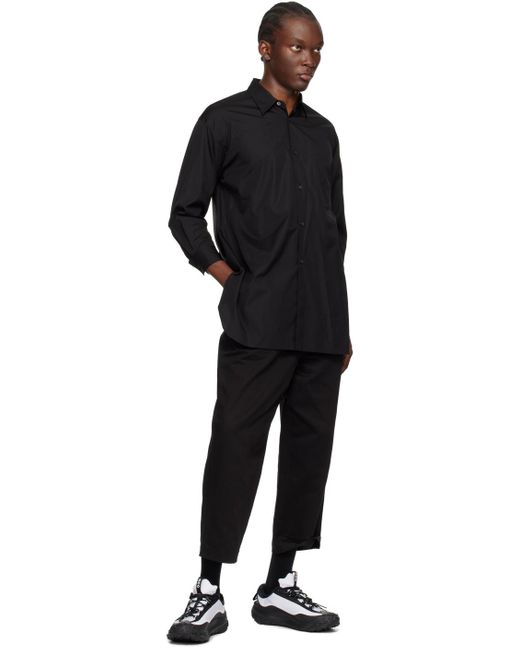 COMME DES GARÇON BLACK Black Comme Des Garçons Spread Collar Shirt for men