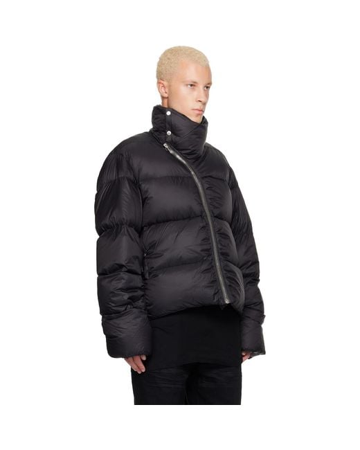 Rick Owens Black Tower Turtle Down Jacket for men
