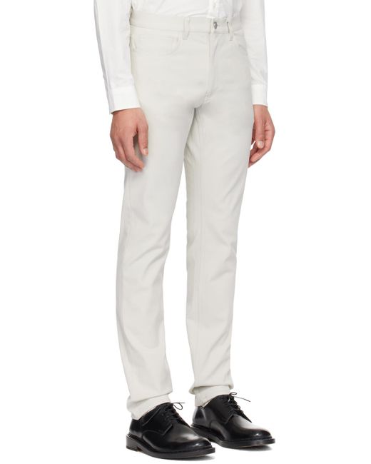 Pantalon raffi blanc cassé Theory pour homme en coloris White