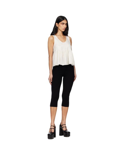 Chloé Black Capri Legging Stretch Knit Shorts