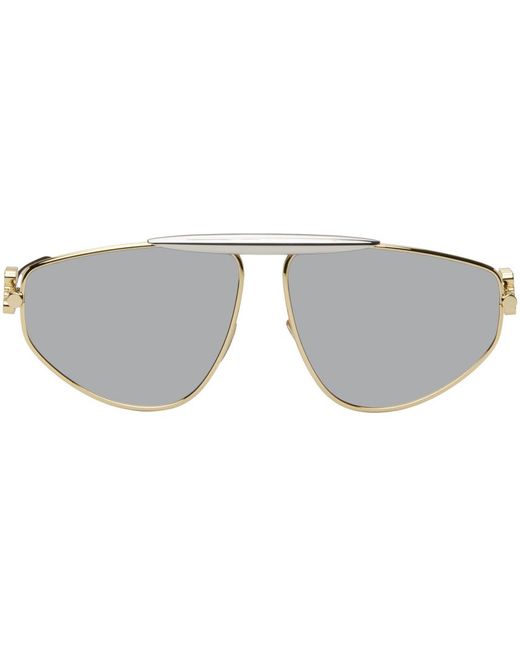 Loewe Black Gold Spoiler New Aviator Sunglasses for men