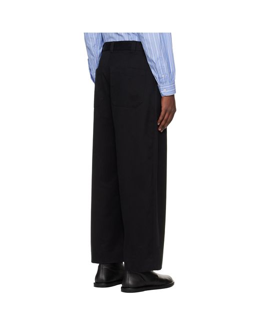 Studio Nicholson Black Sorte Trousers for men