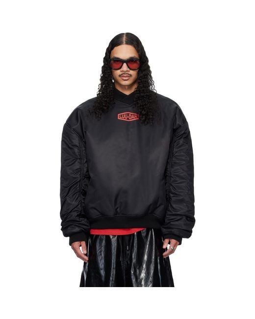 Lu'u Dan Black Unibomber Sweatshirt for men