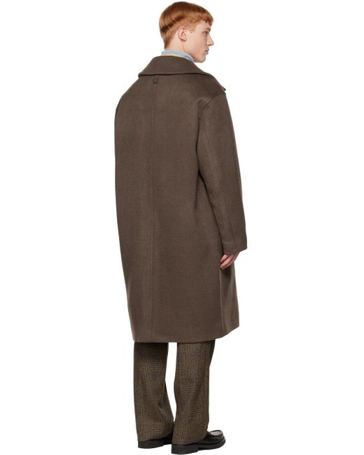 Wooyoungmi Black Melange Single Coat for men