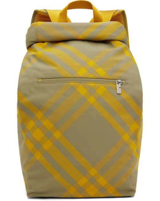 Burberry Yellow Roll Backpack for men