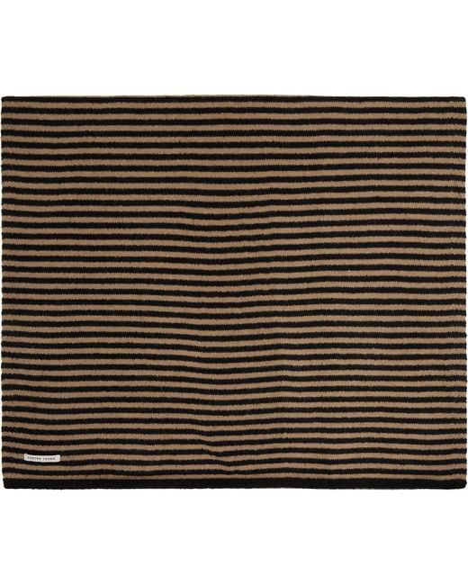 Carter Young Black Wool Leigh Scarf