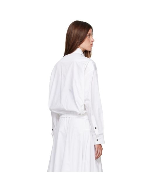 Cordera White Bomber Shirt