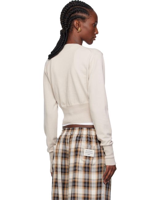 Vivienne Westwood Multicolor Taupe Bea Cropped Cardigan