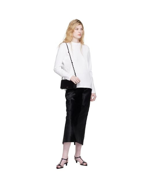 Jil Sander Black Strap Tangle Wallet Bag