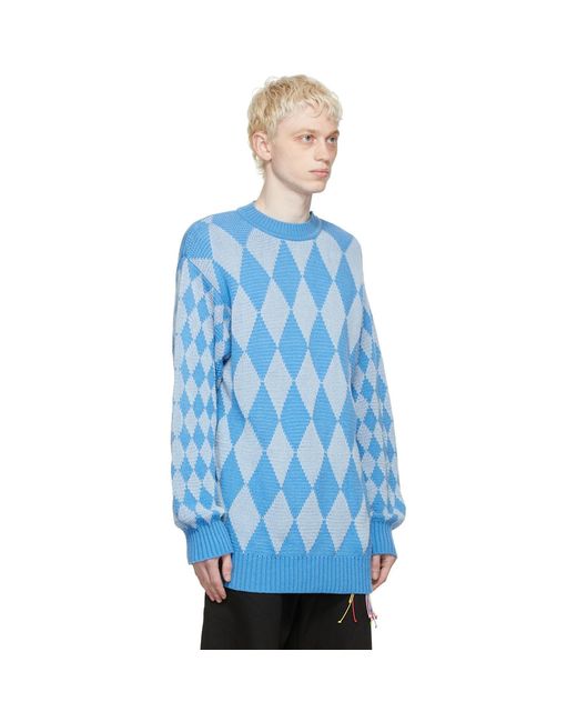 Columbia Blue Ssense Exclusive Shradha Kochhar Edition Sweater for men