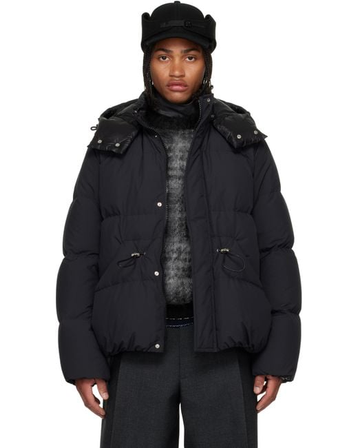 Sacai Black Ripstop Down Jacket for men