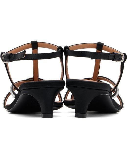 Jil Sander Metallic Cage Low-Heel Sandals