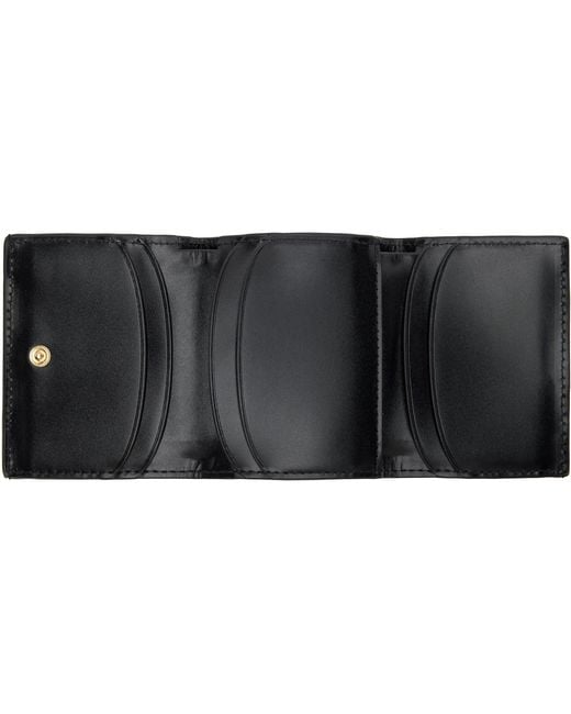 A.P.C. Black Trifold Genève Wallet