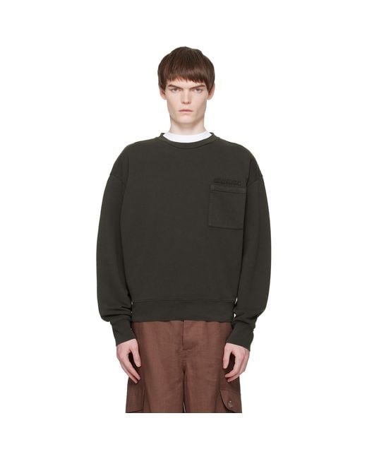 Marni Black Cotton Patches Sweatshirt for men