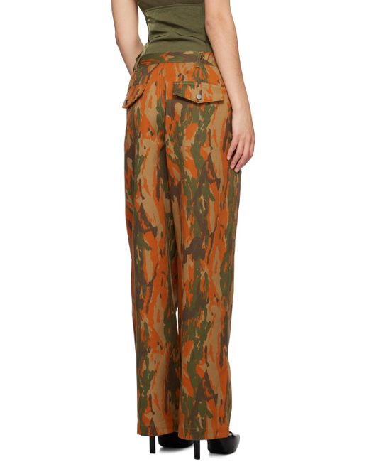 Dion Lee Multicolor Brown Slouchy Pocket Trousers