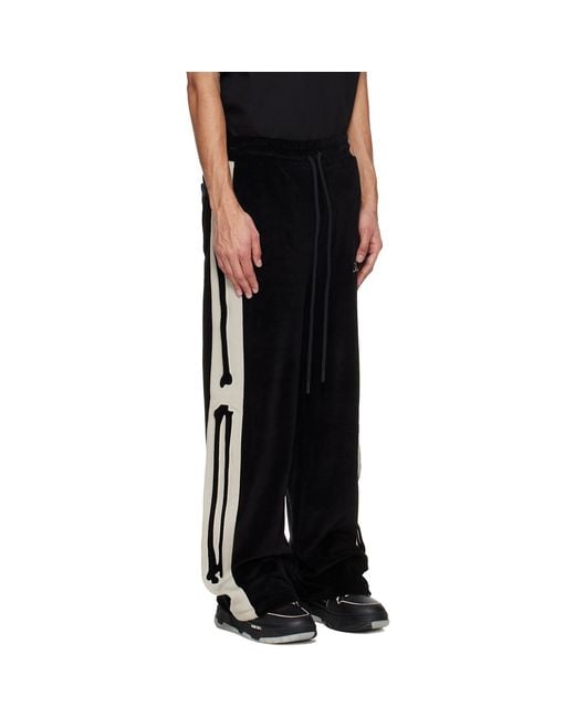 Amiri Black Bones Track Pants for men