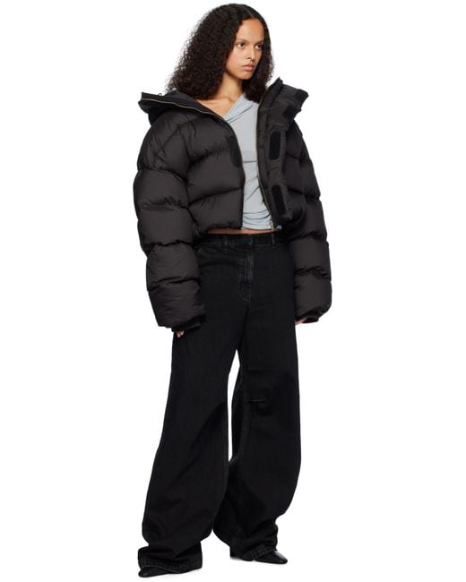 Entire studios Black Mml Hooded Down Puffer Jacket