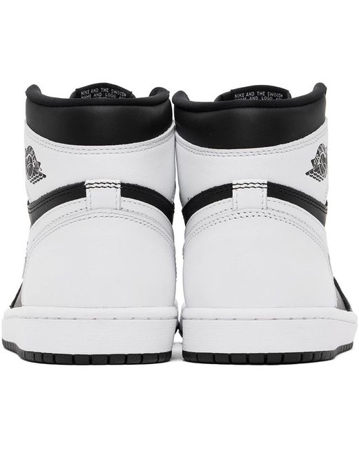 Nike Black & White Air Jordan 1 Retro High Og Sneakers for men