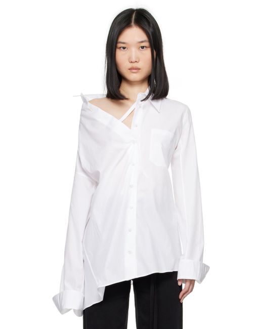 Ann Demeulemeester Jula Shirt in White | Lyst
