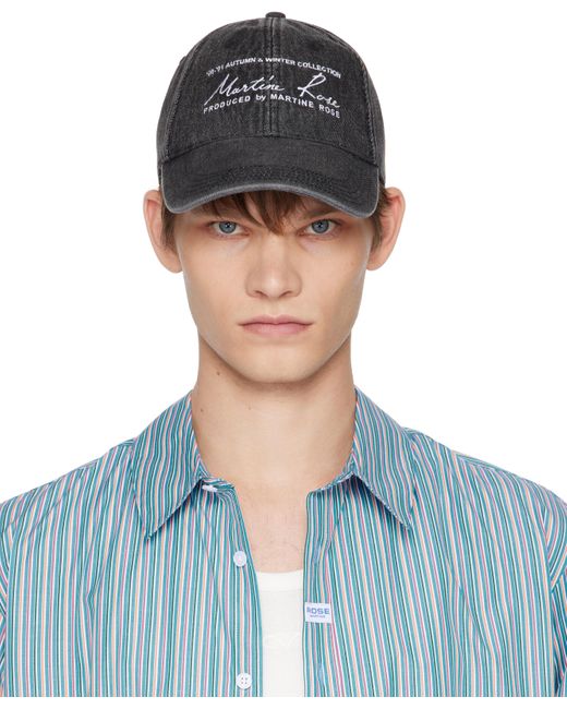 Martine Rose Blue Signature Cap for men