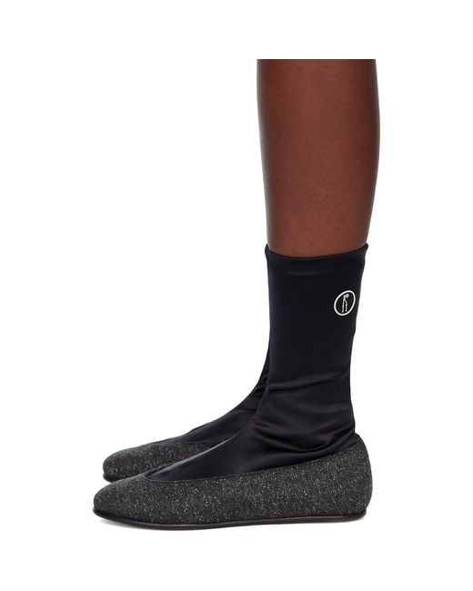 Kiko Kostadinov Black Proxima Low Ballerina Boots