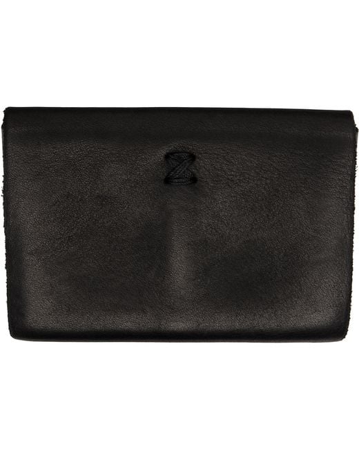 Guidi Black En01 Card Holder for men