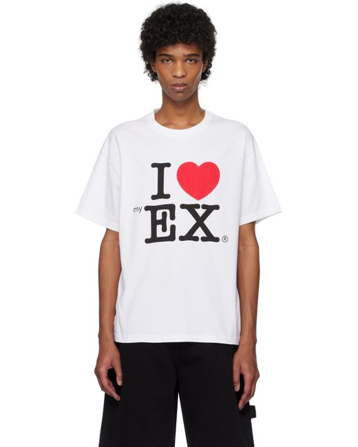 メンズ Carne Bollente ホワイト Ex Files Tシャツ White