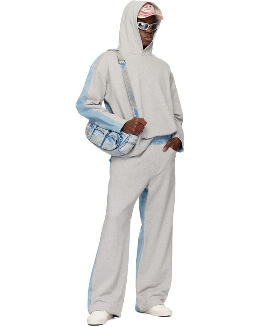 Pantalon de survêtement p-sol-den gris et bleu DIESEL pour homme en coloris White