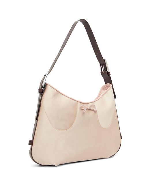 Abra Natural Satin Ballerina Bag
