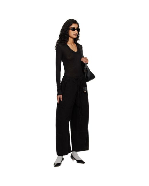 Entire studios Black Circle Neck Bodysuit