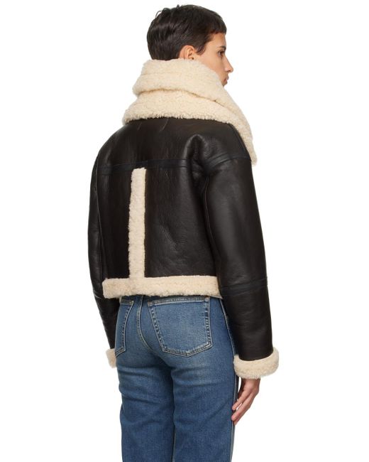 Mackage Black Brown Penelopa Leather Jacket