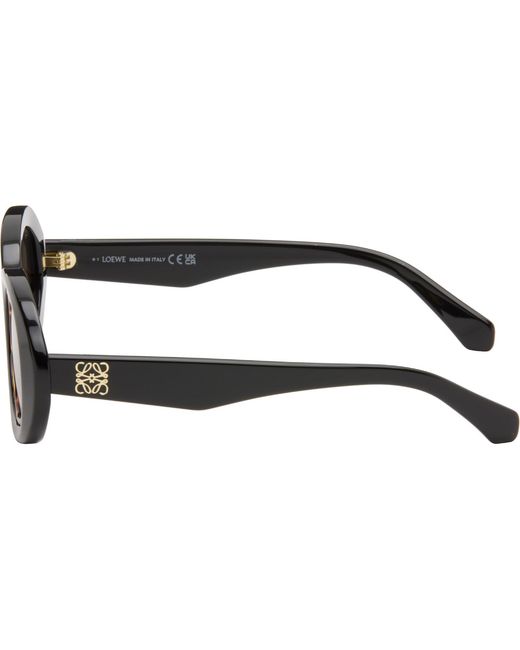 Loewe Brown Mini Anagram Oval Sunglasses