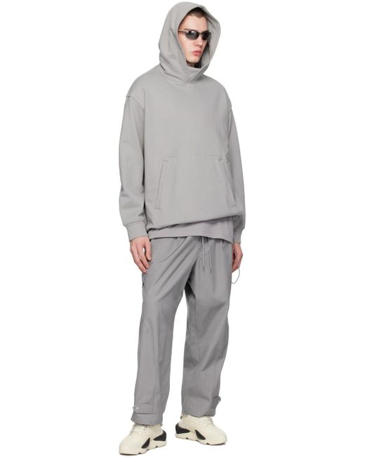 Pull à capuche gris à poches Y-3 pour homme en coloris Gray