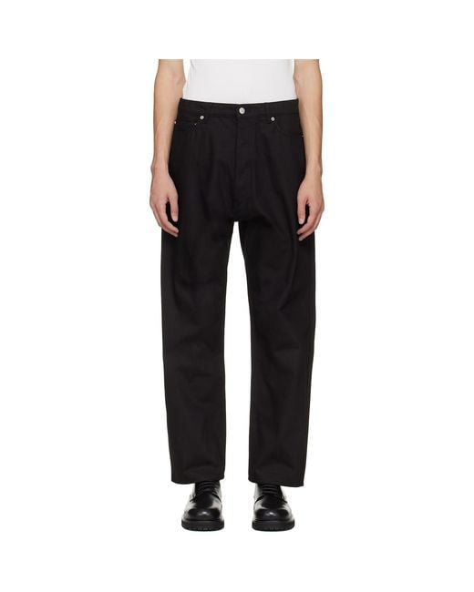 Studio Nicholson Black Marylebone Jeans for men