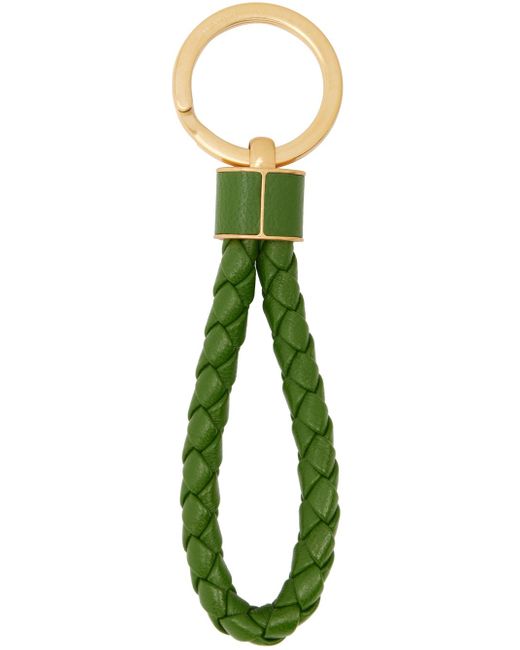 Bottega Veneta Green Intrecciato Key Ring