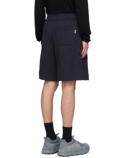Jil Sander Black Drawstring Shorts for men