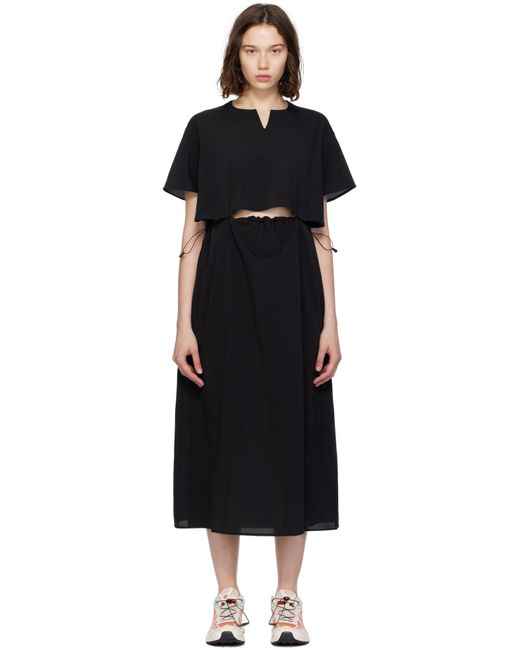 Snow Peak Black Breathable Quick Dry Midi Dress