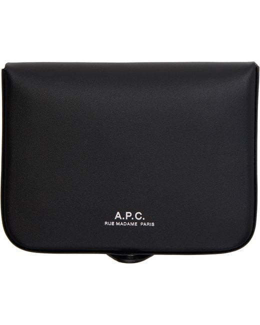 A.P.C. Black Josh Coin Pouch for men