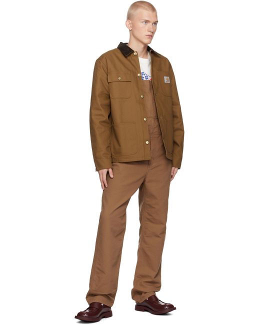 Carhartt Brown Michigan Chore Coat for men