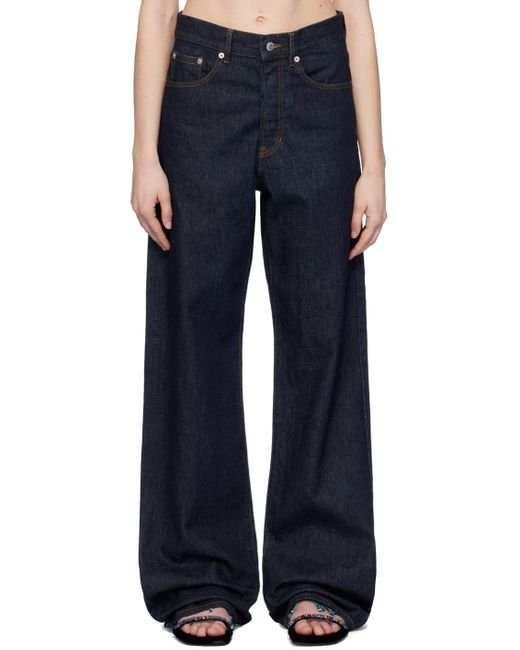 Dries Van Noten Blue Indigo Five-pocket Jeans