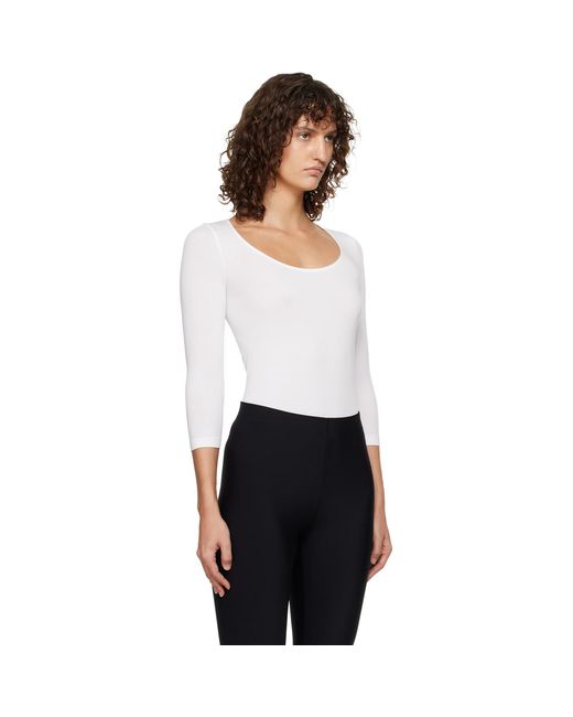 Wolford White Tokio String Bodysuit