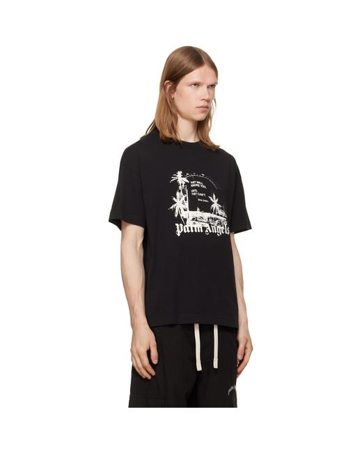 Palm Angels Black Palm Statement T-Shirt for men