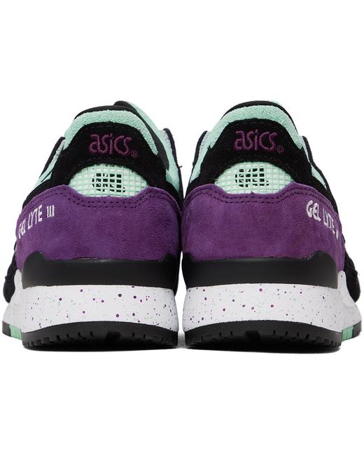 Asics Black & Purple Gel-lyte Iii Og Sneakers for men