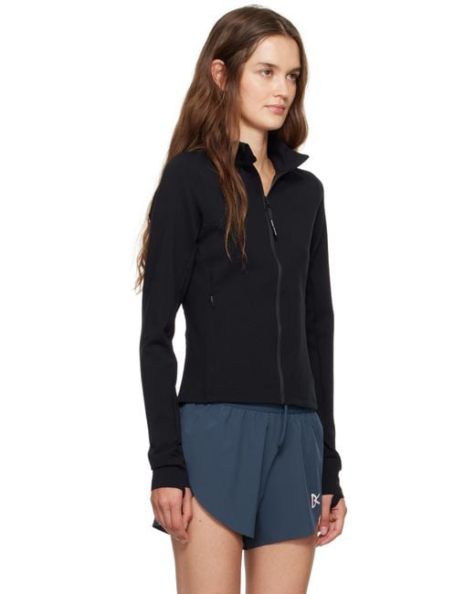 District Vision Black Studio Full Zip Midlayer Jacket
