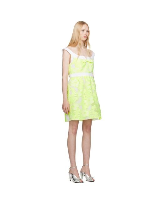Anna Sui Yellow Sweet Bow Minidress