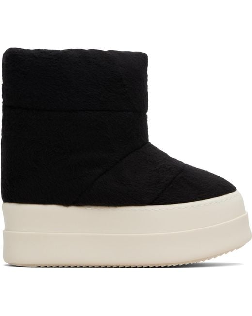 Rick Owens Black Concordians Mega Bumper Low Lunar Boots