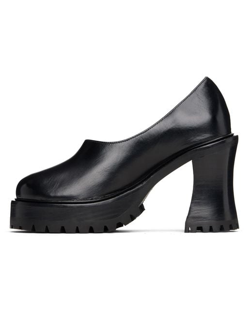 Nicole Saldanã Black Hannah Platform Heels