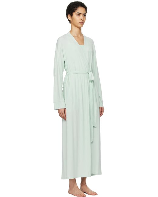 Skims Black Soft Lounge Long Robe